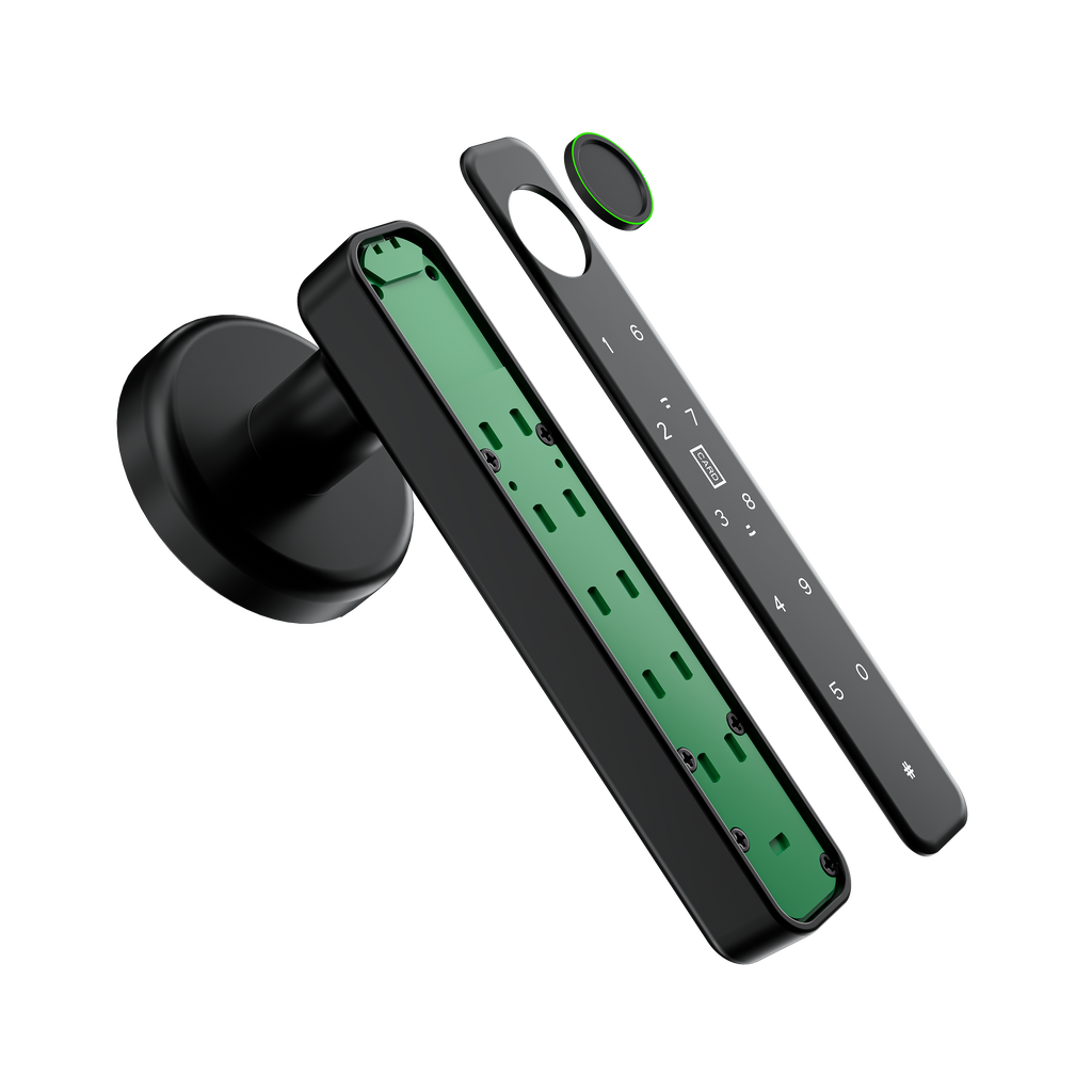 Fingerprint Door Lock, Door Locks for Bedrooms, Biometric Door Lock with Fingerprint/App/Password/Key/IC Card-Smart Door Lock for Home, Hotel, Office, Apartment