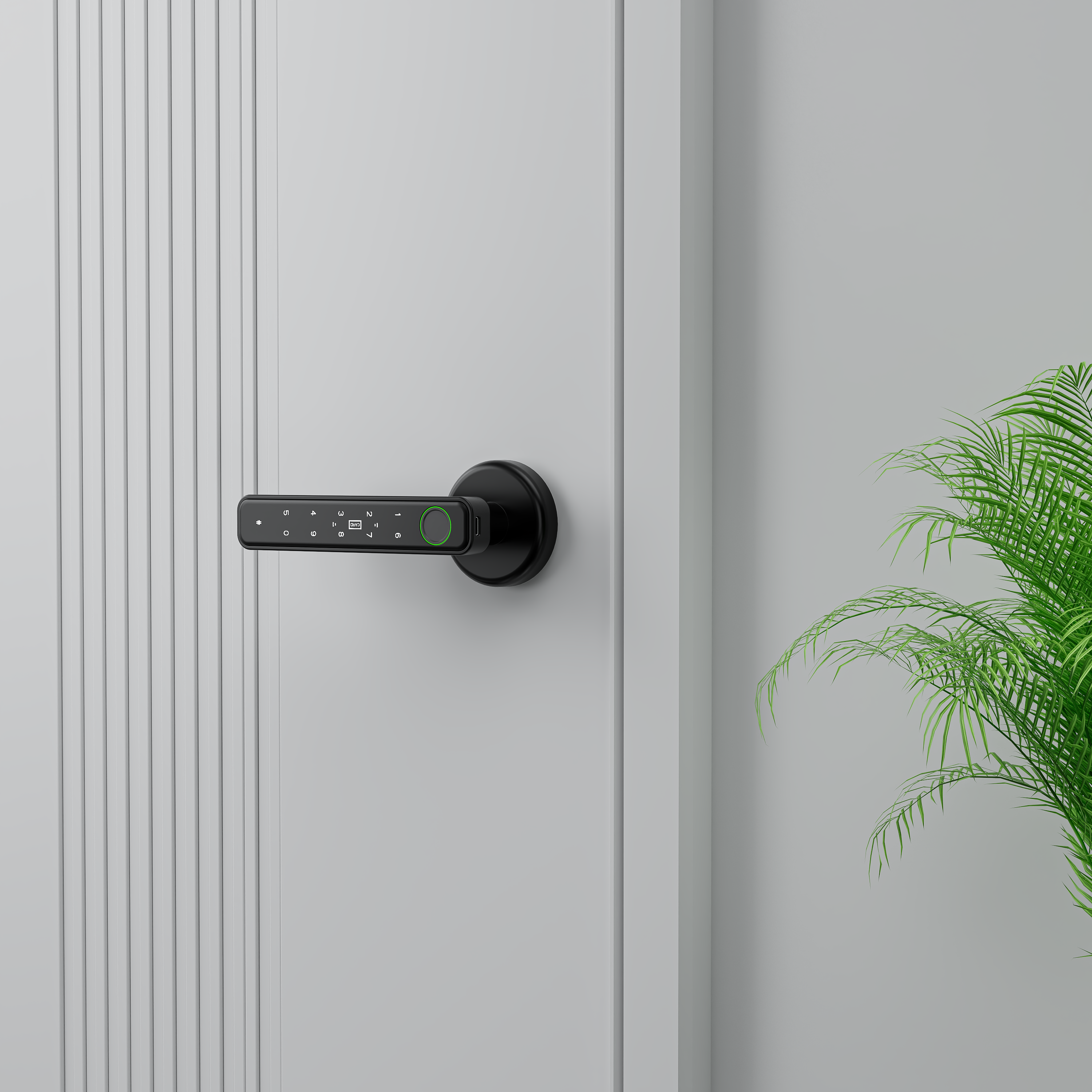 Fingerprint Door Lock, Door Locks for Bedrooms, Biometric Door Lock with Fingerprint/App/Password/Key/IC Card-Smart Door Lock for Home, Hotel, Office, Apartment