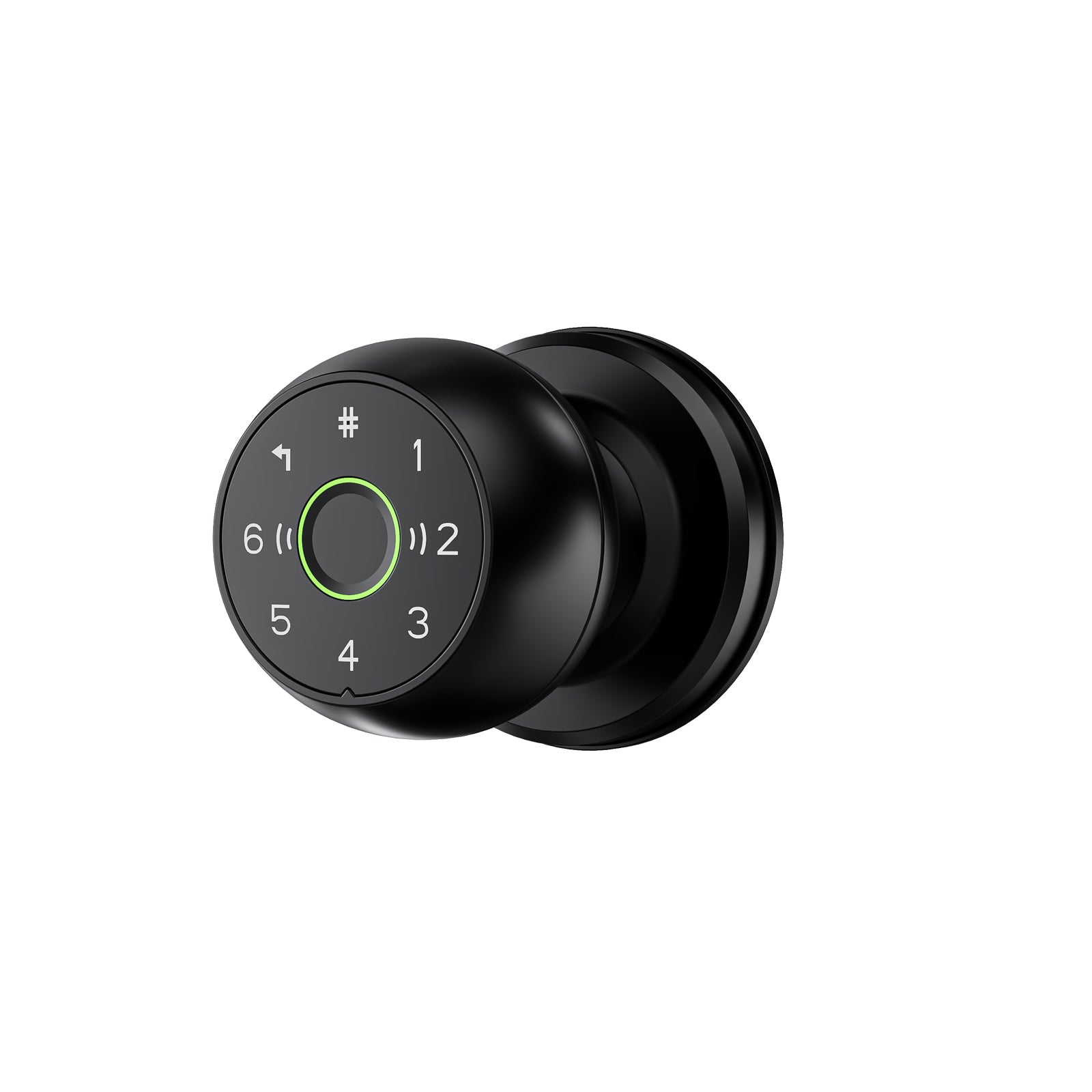 2.4G WiFi Fingerprint Door Lock, Smart Door Knob with App Control, Auto Lock for Bedrooms, Office, Apartment, Offices
