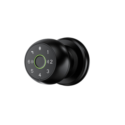 2.4G WiFi Fingerprint Door Lock, Smart Door Knob with App Control, Auto Lock for Bedrooms, Office, Apartment, Offices