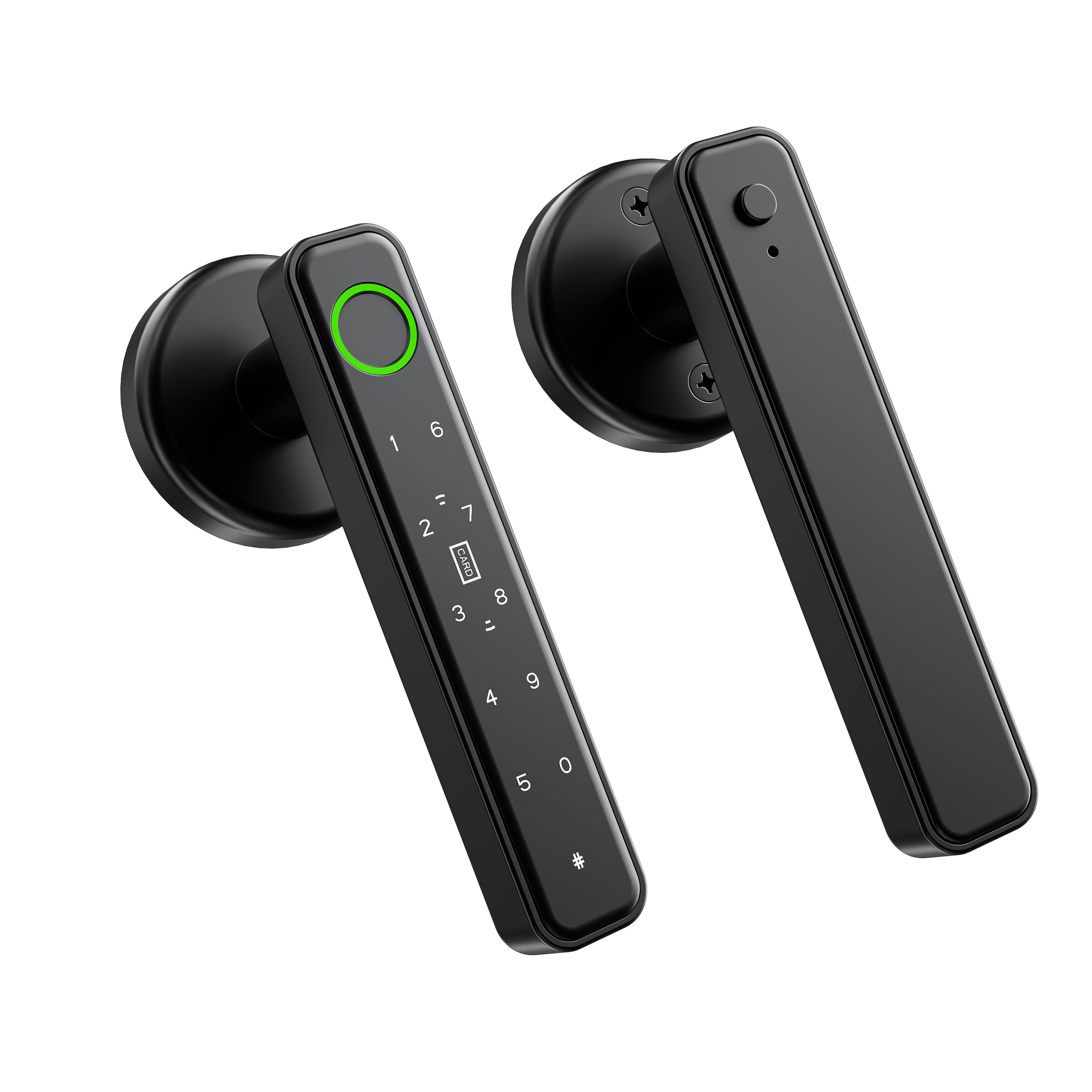 Fingerprint Door Lock, Door Locks for Bedrooms, Biometric Door Lock with Fingerprint/App/Password/Key/IC Card-Smart Door Lock for Home, Hotel, Office, Apartment