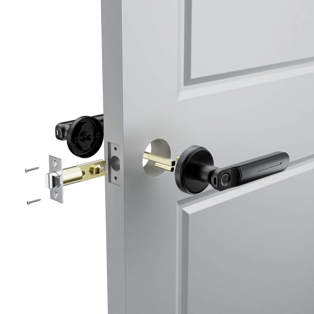 Fingerprint Door Lock, Door Locks for Bedrooms, Keyless Entry Door Lock with Fingerprint/Key