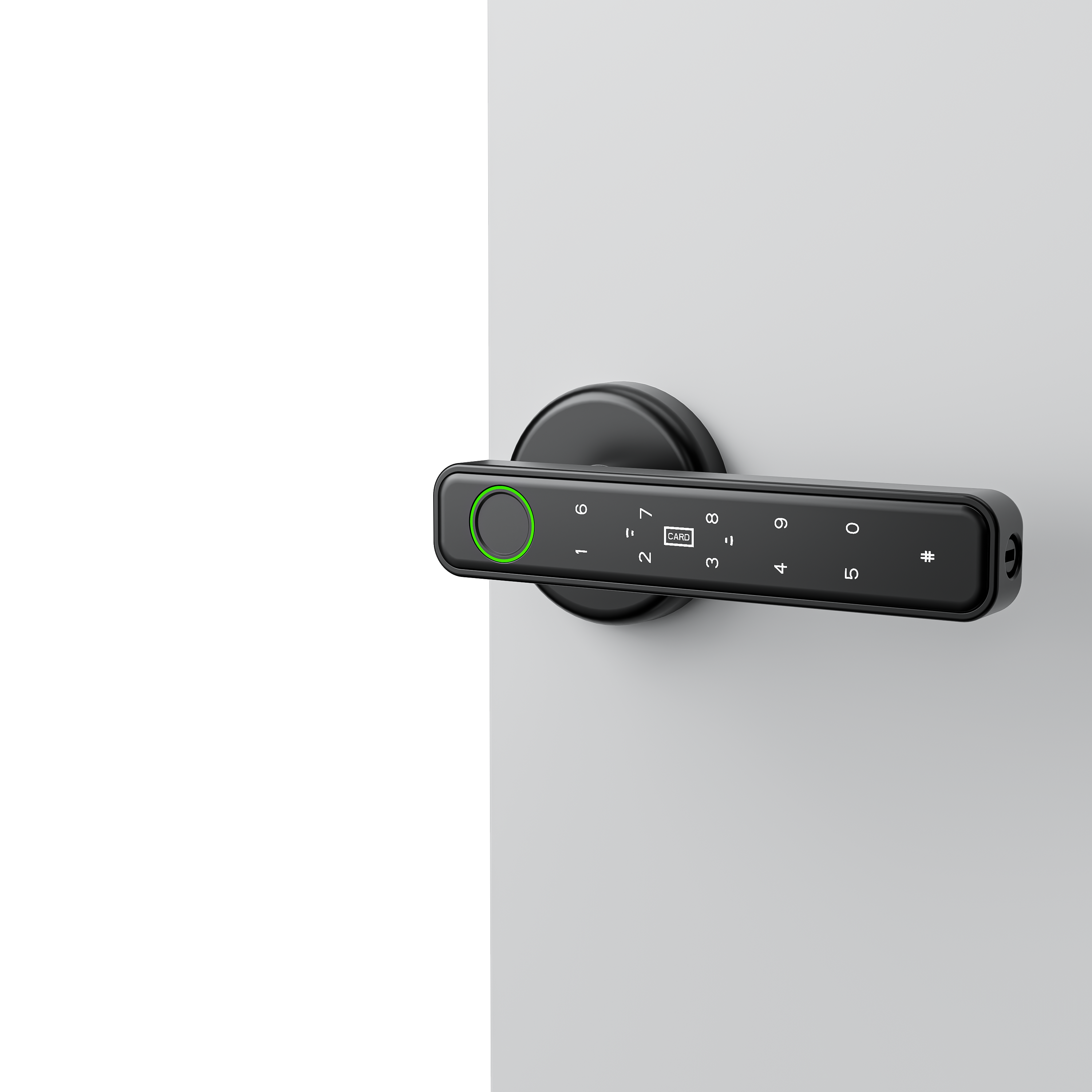 Fingerprint Door Lock, Door Locks for Bedrooms, Biometric Door Lock with Fingerprint/App/Password/Key/IC Card-Smart Door Lock for Home, Hotel, Office, Apartment