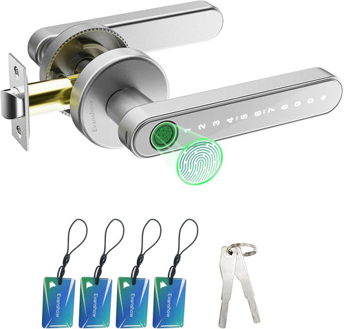 Fingerprint Door Lock Biometric Door Knob with Keypad Keyless Entry, Door Locks for Bedrooms, Home Hotel Office Apartment